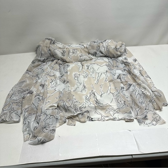 Nasty Gal ruffle kayhole stallion print Halter Maxi Dress Sz 6 nwt - Picture 11 of 12